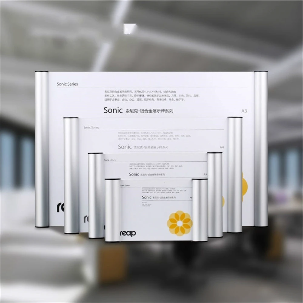 Aluminium 297*120mm Indoor Horizontal Wall Mount Sign Holder Case Card Display Info Poster Direction Indicator Door Frame | Канцтовары