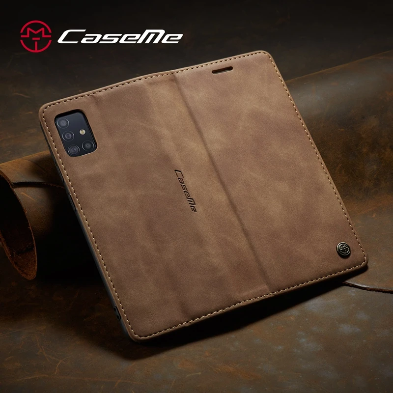 Чехол из ретро-кожи с откидной крышкой для Samsung Galaxy A51 A71 A81 A91 Note 10 lite S10.