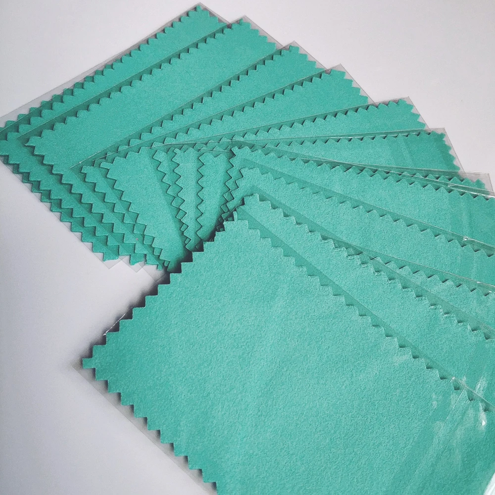 

50pcs Silver Polish Cloth Wrapped For 925 Sterling Silver Jewelry Maintenance Pure Golden Rings Chain Clean Tool Tarnish Sparkle