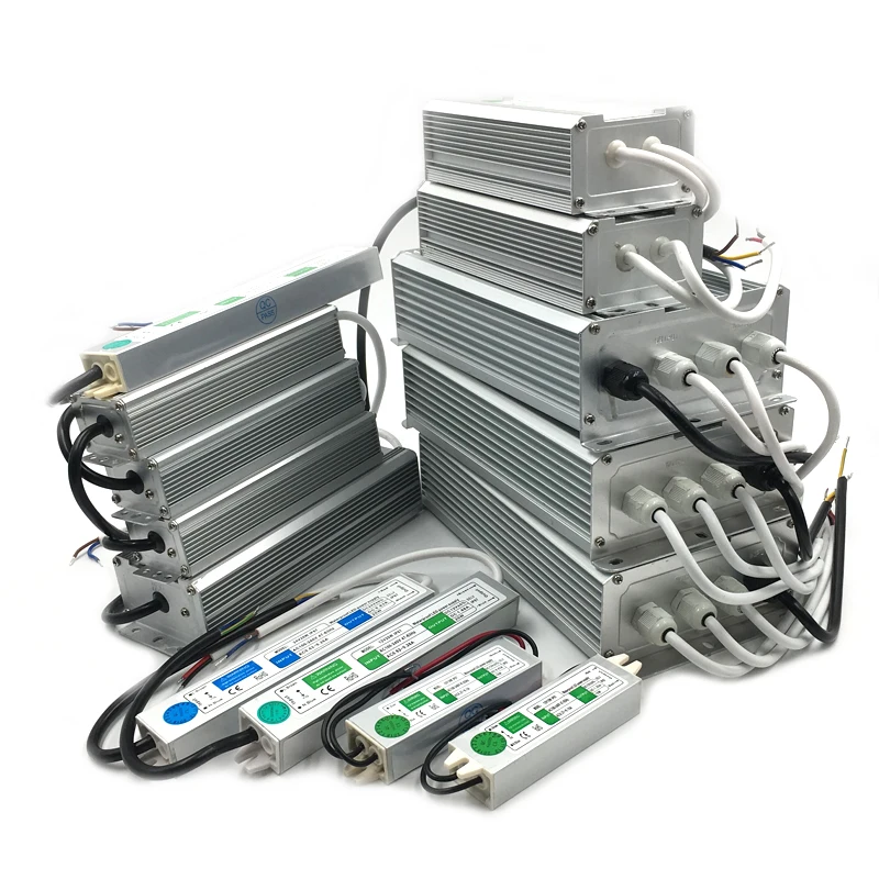 Водонепроницаемый светодиодный трансформатор 12 В постоянного тока 220 20 Вт 30 50 80