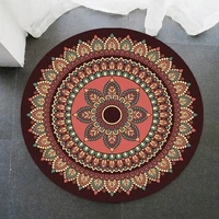 mandala pattern round rug bohemian style non slip bath mat living room carpet decoration lululemon yoga mat rugs for bedroom