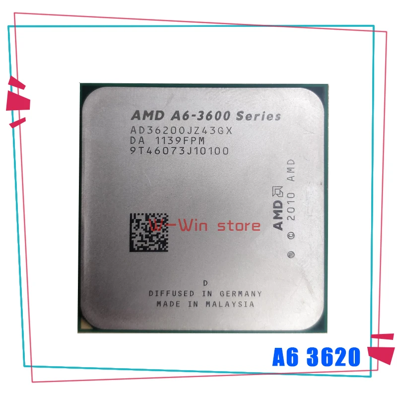 AMD A6 3600 3620 2 ГГц и формирующая листы для кровли 4 м 65 Вт Quad Core Процессор процессор