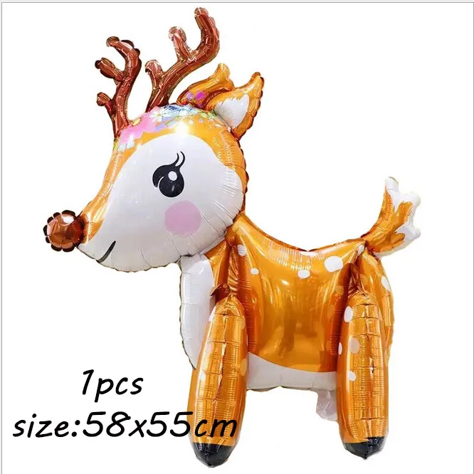 1pcs elk MMQWEC 1 шт. 100*97 см Розовая лошадь пони фольгированные воздушные шары-единороги с днем рождения Единорог праздничные гелиевые шары Дети животные игрушки Globos - Цвет: 1pcs elk