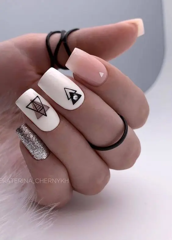 1 лист простых узоров наклейки для ногтей водонепроницаемые художественные