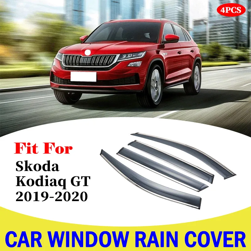 Car window deflectors For Skoda Kodiaq GT 2019-2020 car wind deflector guard rain vent sun visor cover styling accessories