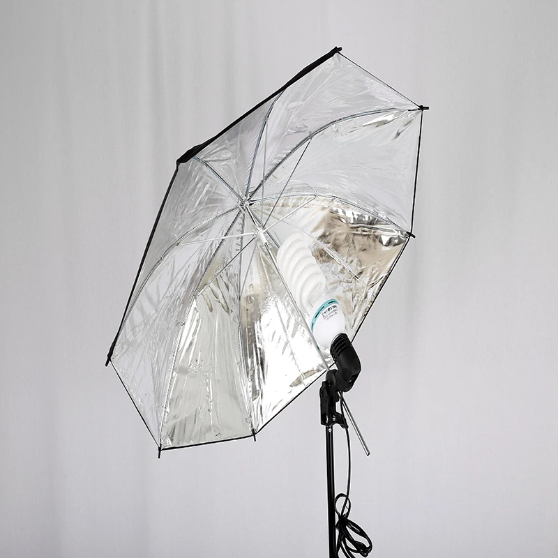 

1PC 83CM Durable Camera Photo Studio Flash Soft Umbrella Photography Lighting Accessories Black Silver Color