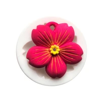 rose flower border silicone molds diy bouquet wedding cupcake fondant decorating tools cookie baking candy chocolate moulds
