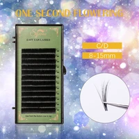 easy fans volume lashes for eyelash extension fast fanning flowering hand made self making auto blooming false eyelashes 12 rows