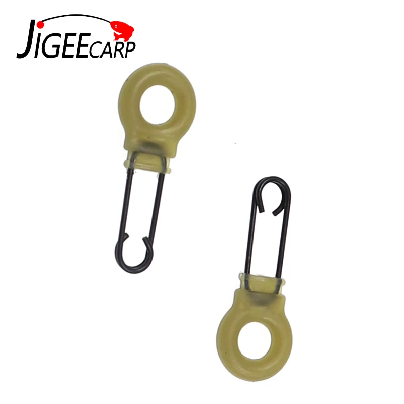 JIGEECARP 10 шт. для ловли карпа Быстросменные зажимы с пластиковым кольцом/головкой