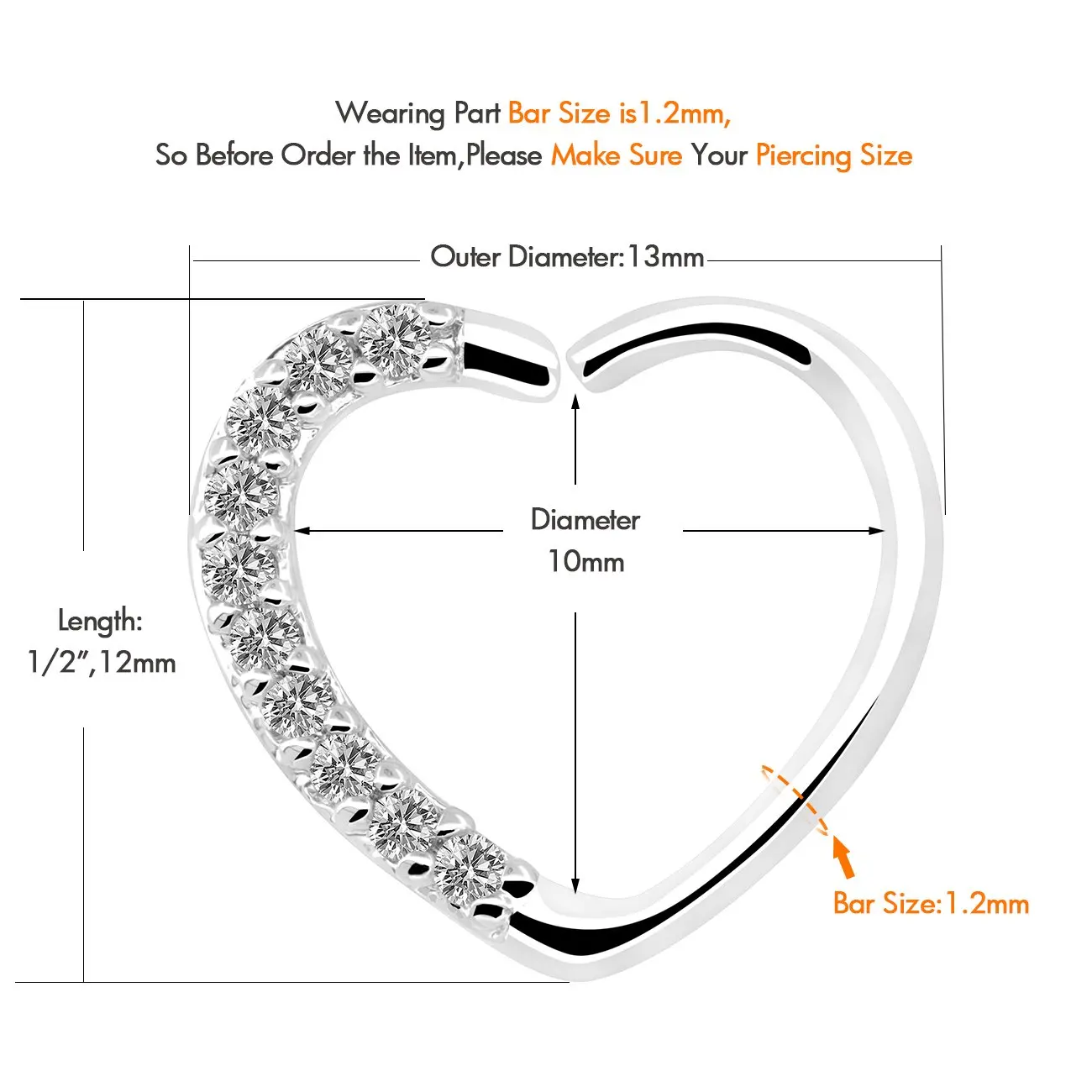 1 пара поддельных медицинских титановых сережек кольцо для пирсинга носа