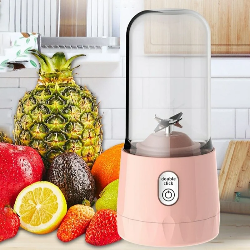 

Electric Blender Portable Fruit Juicer Handheld USB Personal Milk Smoothie Maker Mixer Cup for Home Picnic Office