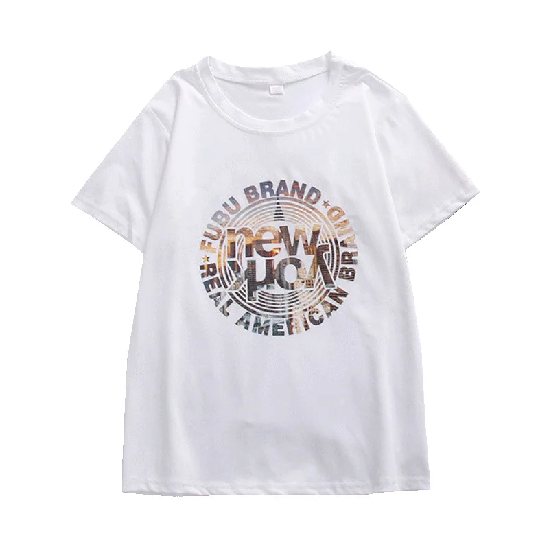 

Summer Versatile Bottoming Shirt Women's Ins2021 Loose Slimming Top Female Student Harajuku Style Short Sleeve T-shirt Fashion