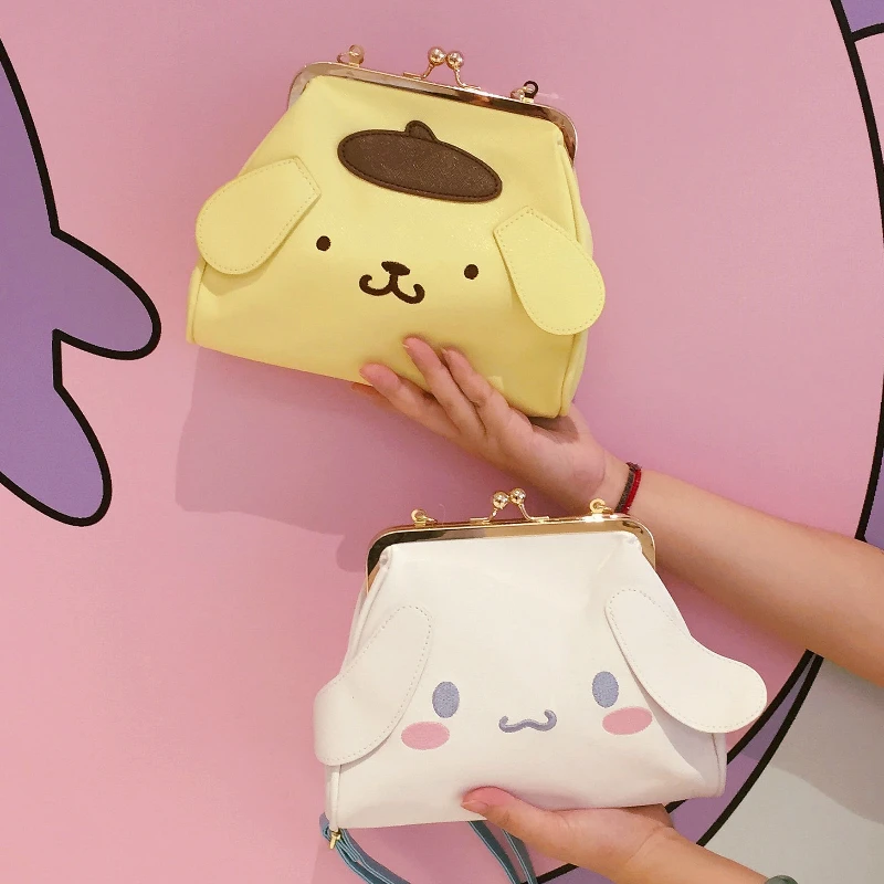 Милая сумка-мессенджер «hello kitty My Melody Cinnamoroll pomparin» для женщин, сумки через плечо с рисунком для детей, сумки на плечо для девочек