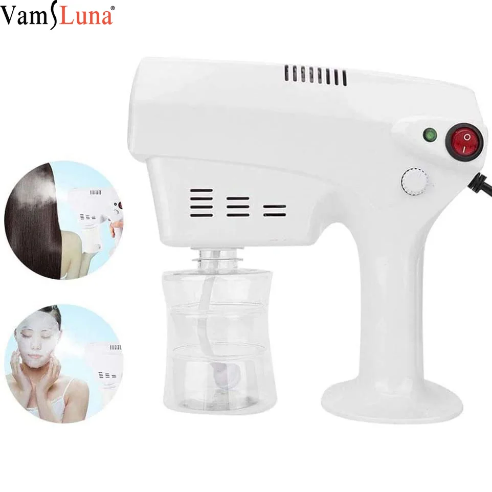 

Disinfection Spray Machine Electric ULV Sprayer Nano Steam Gun Hair Face Steamer Ultra Fine Aerosol Water Mist Trigger