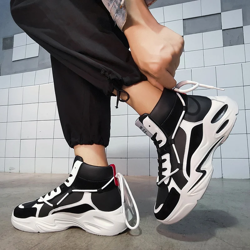 

Sneakers Shoes Men's Sneakers 2022 Mens Trainers Winter For Men Hightop Barbati Sneaker Shoes Black Man High