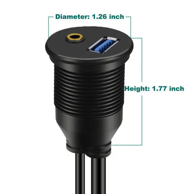 USB 3 0 и 5 мм автомобильное крепление флеш кабель + USB3.0 AUX удлинитель приборная