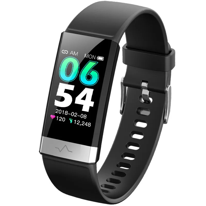 Смарт-браслет V19 2020 ECG с AMOLED экраном фитнес-тренером Bluetooth спортивный
