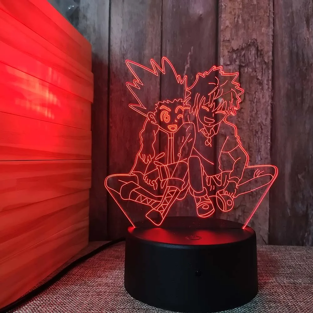 

Acrylic LED Night Anime Room Table Decor Night Light Manga Figure Holiday Birthday Christmas Anniversary Day Gift 3D Manga Lamp
