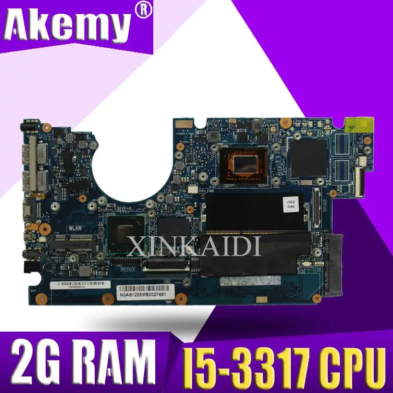 UX32A материнская плата для ноутбука ASUS UX32VD UX32V UX32 тестовая оригинальная 2G RAM I5 3317