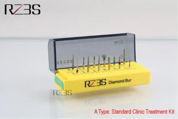 RZ3S 10 тип стоматологический clinicak алмазный Бур Набор Горячая стоматологический Бур FG 1,6 мм стоматологический алмазный Бур - Цвет: A Standard kit