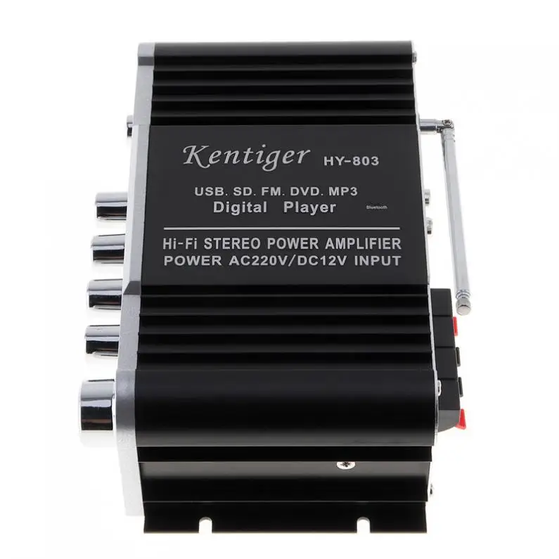 Kentiger HY-803 2CH автомобильный Hi-Fi Bluetooth mp3 amplifier12V amplificador автомобильный аудио стерео усилитель мощности fm-радио плеер