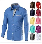 Мужская рубашка с коротким рукавом, приталенная, Camisa Social Masculina Chemise Homme, новинка, летняя мужская однотонная деловая рубашка 6537