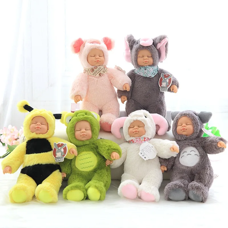 

25cm Simulation Sleep Soothing Doll Sleeping Doll Long-eared Rabbit Doll Animal Doll Plush Doll Baby Toy Artificial Doll Toy