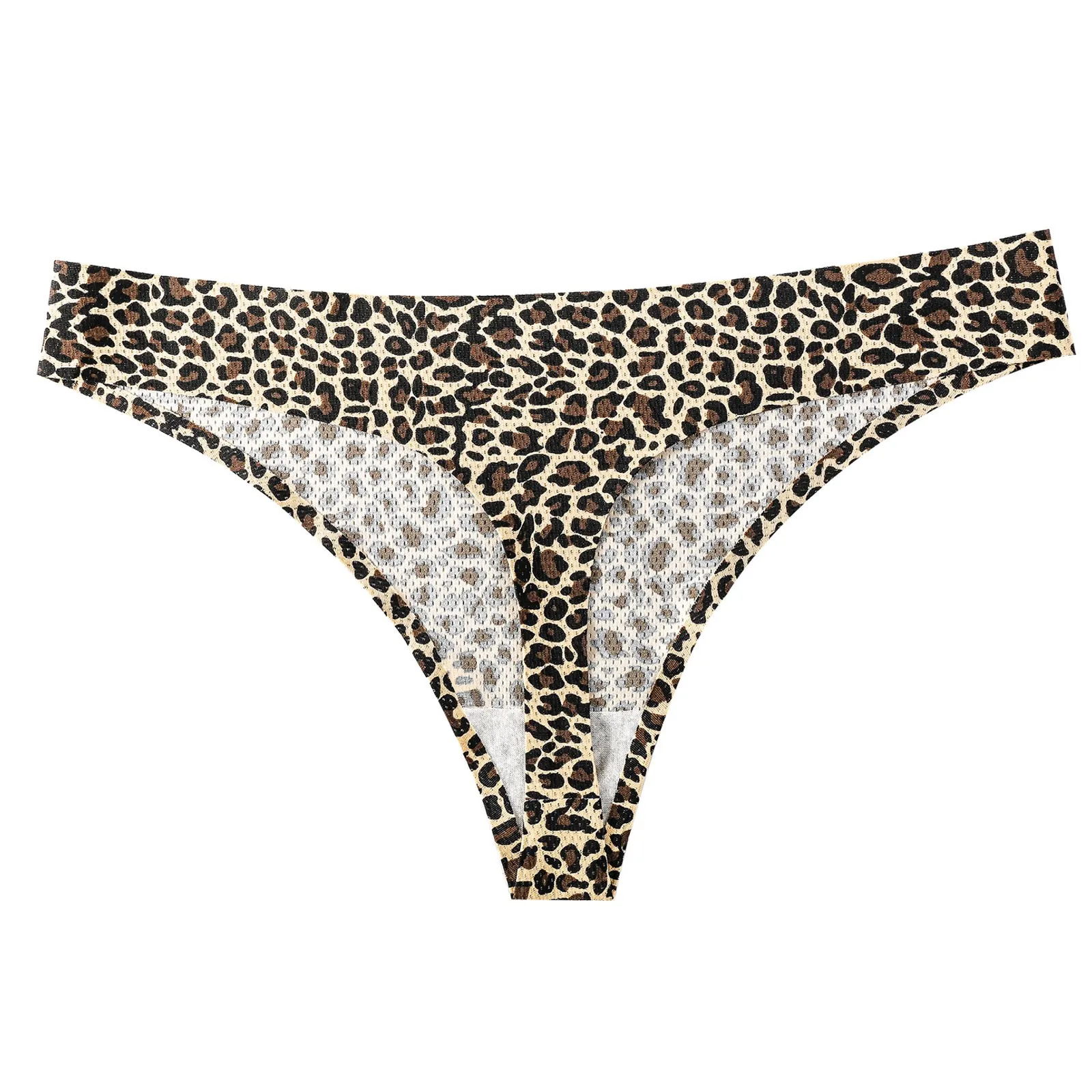 

Underwear Sexy 1pc Women Print Lingerie Temptation Low-waist Panties Thongs Underwear Transparent Women's Underpants Bikini 2021