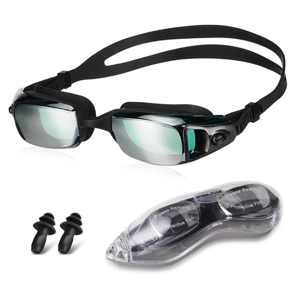 

Professional Swimming Goggles For Men Black Plastic Cover Up For Women Swimming Goggles Piscina Swimming Accessories BD50SE
