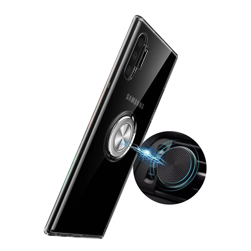 Чехол для Samsung Galaxy Note 10 Pro S10 5G S9 S8 8 9 тонкий прозрачный мягкий чехол с подставкой и