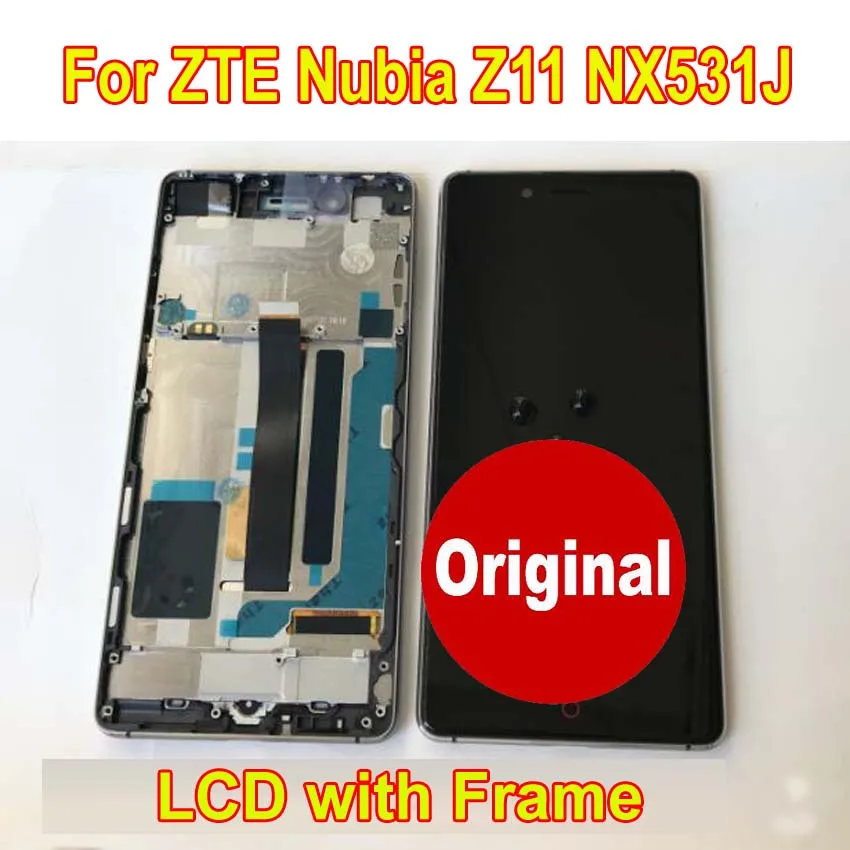 100% оригинальный лучший датчик рабочего стекла для ZTE Nubia Z11 NX531J ЖК-дисплей
