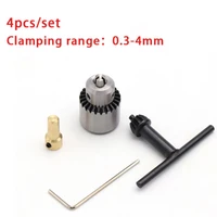 4pcs metal taper mounted lathe electric drill chuck chuck key small wrench for lathe electric drill milling machine 0 3 4mm