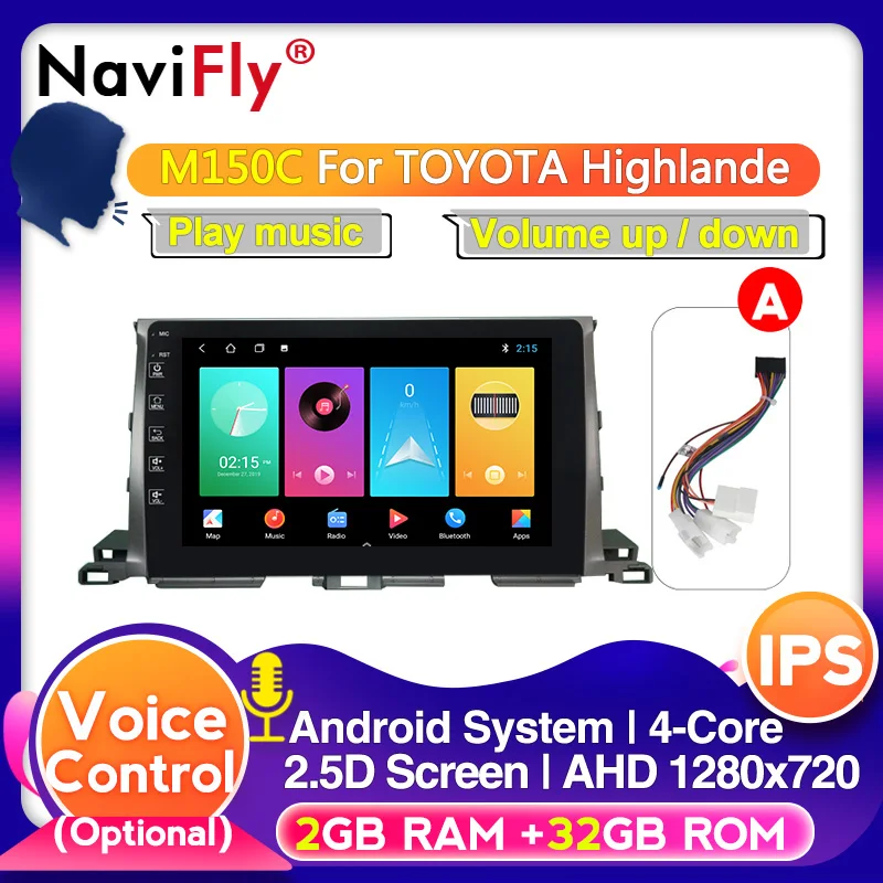 Android 10 восемь ядер DSP IPS автомобильный DVD GPS навигатор для Toyota Highlander 2013 2014 2015- 2018 с