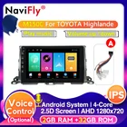 Android 10 восемь ядер DSP IPS автомобильный DVD GPS навигатор для Toyota Highlander 2013 2014 2015- 2018 с радио wifi 4G LTE USB