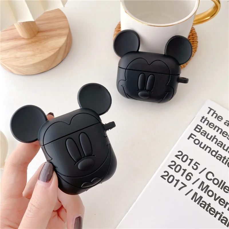 

Чехол для Airpods, силиконовый 3d чехол с героями мультфильма «Микки и Минни»