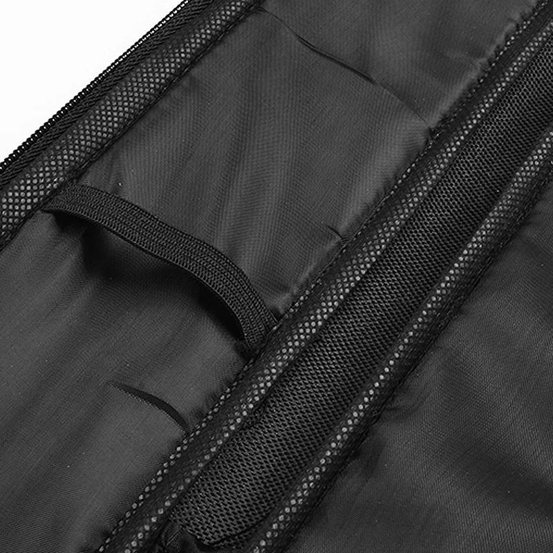 Двухсекционная сумка с канавками черная Встроенная губчатая Резиновая лента