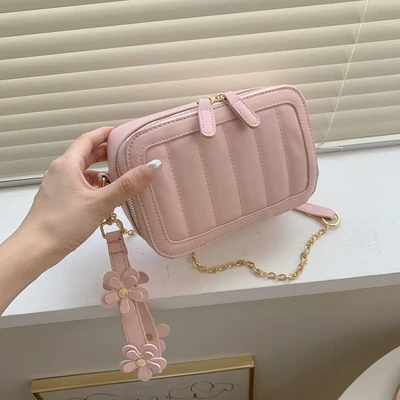

METASCH 2021S/S Fashion Bag Crossbody Bags Square Bag Shoulder Messenger Bag With Chain for Women Handbag