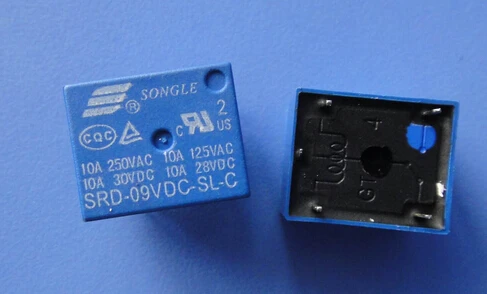 

50pcs/lot Relay SRD-09VDC-SL-C 5PIN 10A 250V T73 New and original