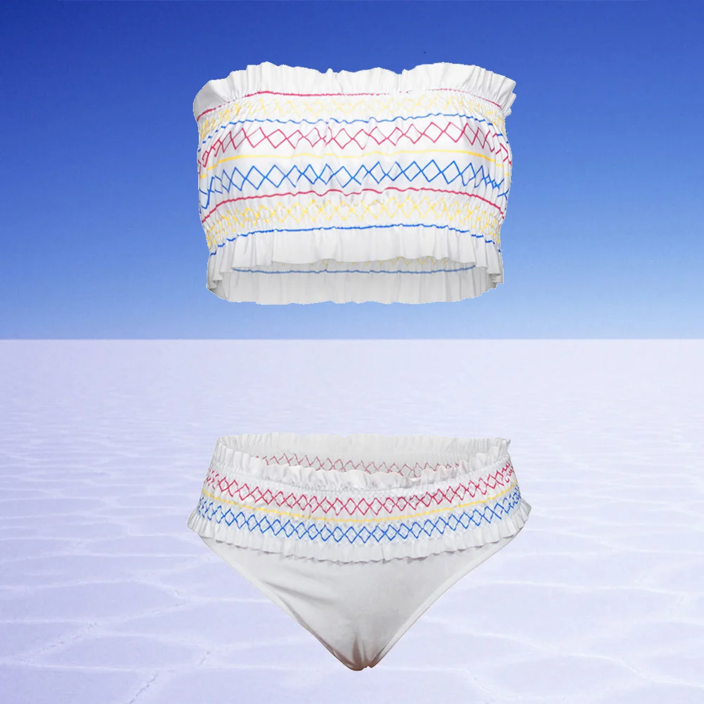 

Купальник с принтом, сексуальный эластичный плиссированный купальник на груди)