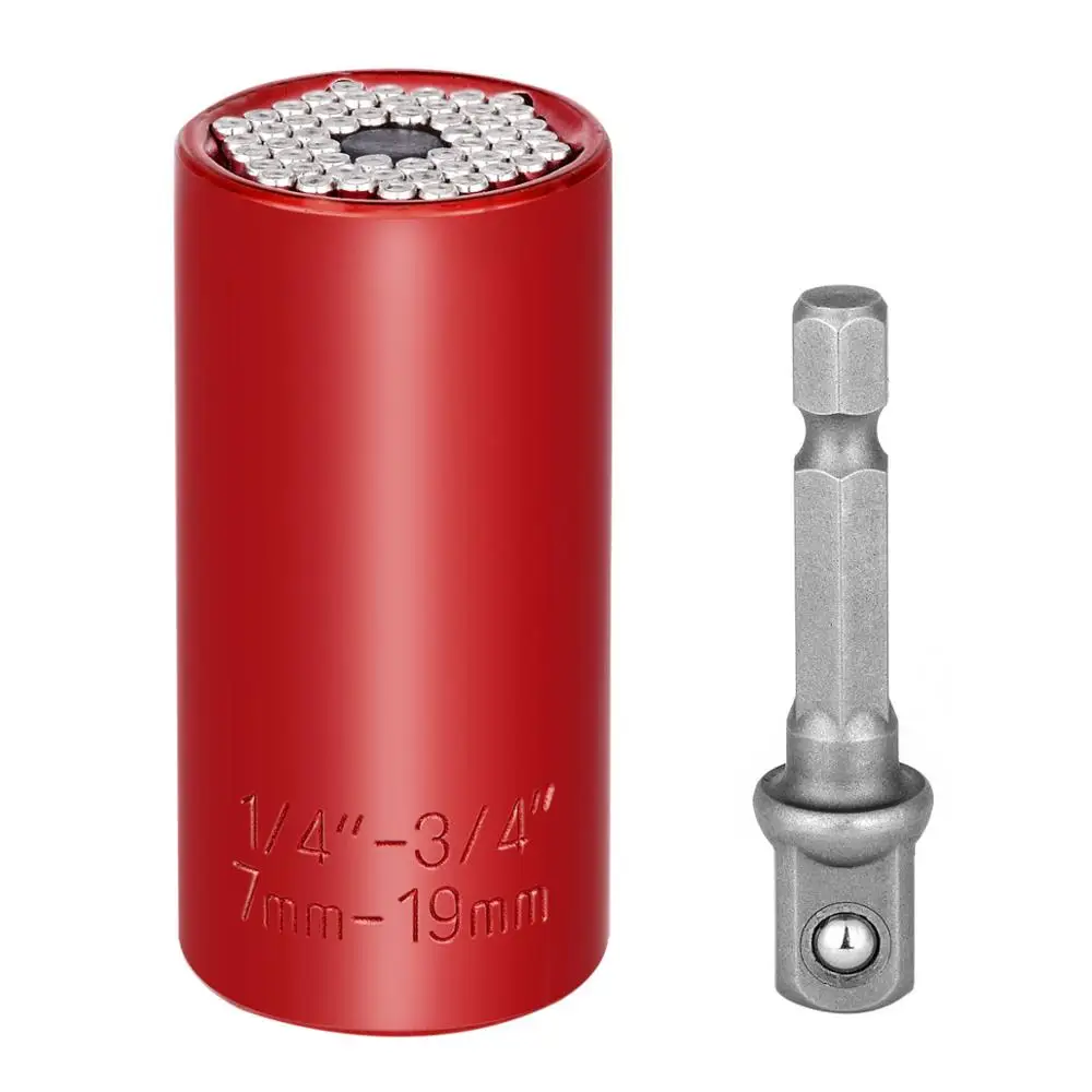 

7-19mm Universal Torque Wrench Head Set Socket Sleeve Power Drill Ratchet Bushing Spanner Key Magic Multi Hand Tools