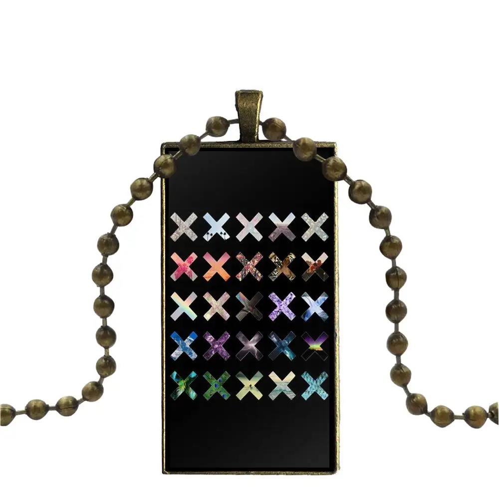 The Xx Glass Cabochon Pendant Necklace Rectangle Fashion For Women Party | Украшения и аксессуары