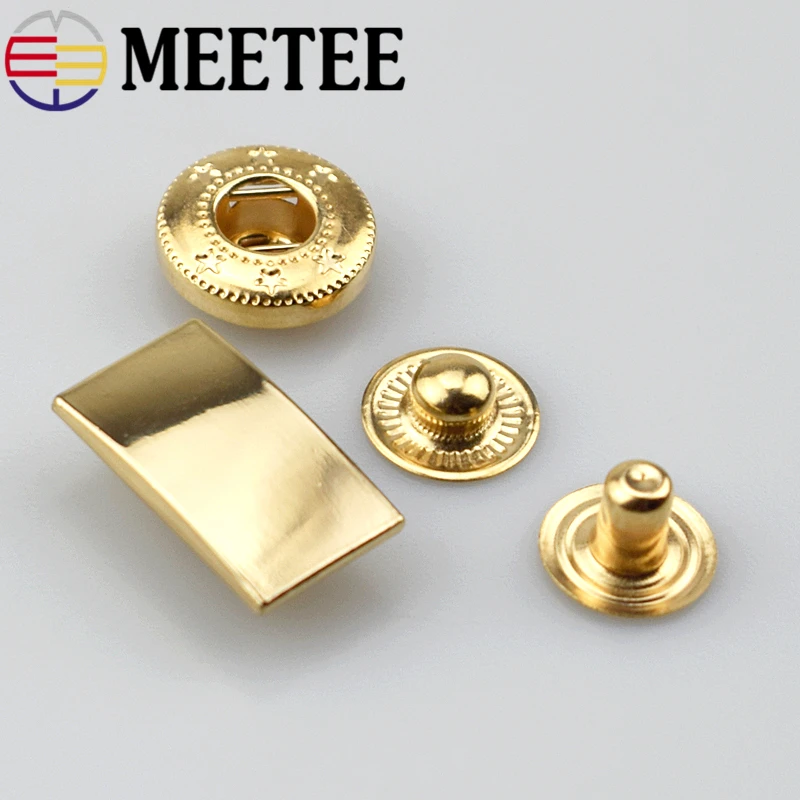 20x11 мм Meetee металлические пресс шпильки Кнопки Застежки для DIY швейная сумка