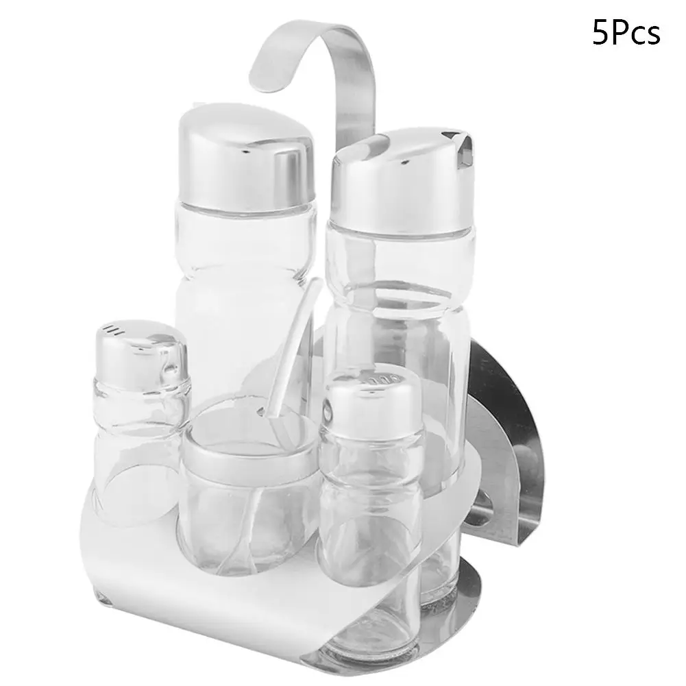 Мельница для перца 5 шт./компл. контейнер хранения специй из нержавеющей стали