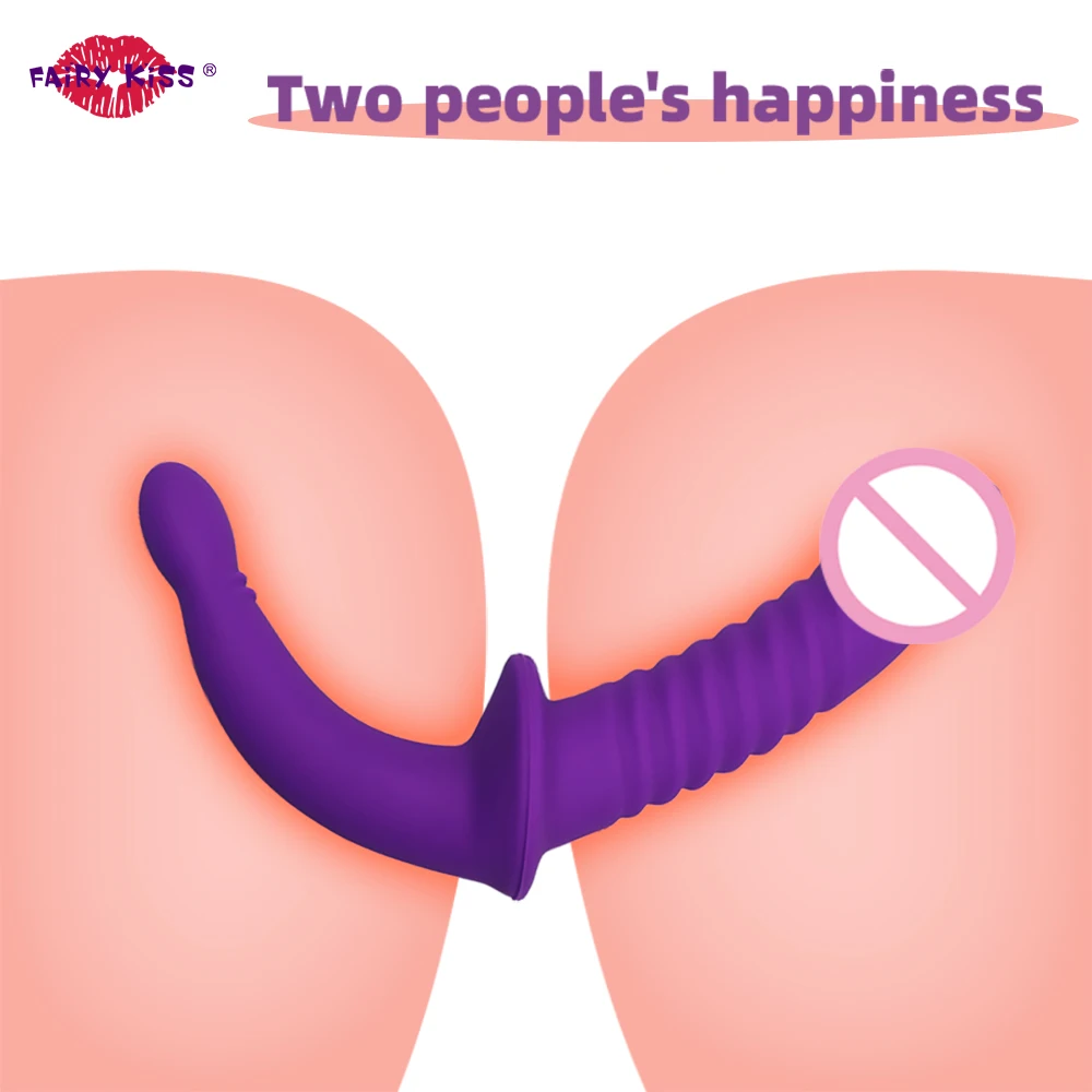 Super Soft Dildo Double Head Strapon Silicone Dildos For Lesbian Couples Underwear Ended Penetration Sex Toys Woman | Красота и
