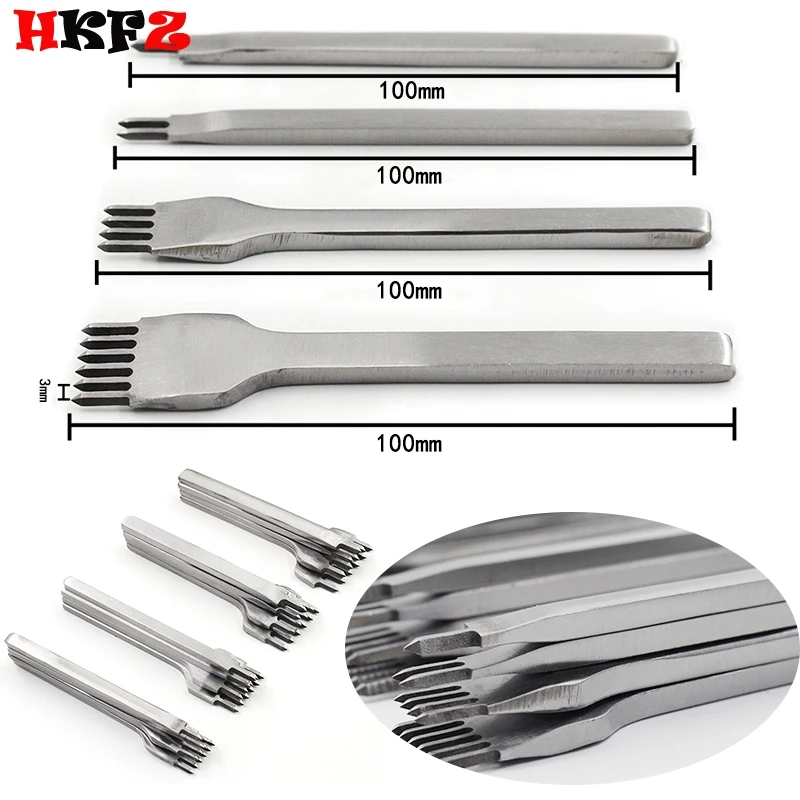 4 шт./компл. кожа дыроколы для шнуровки сшивания удар инструменты рукоделия