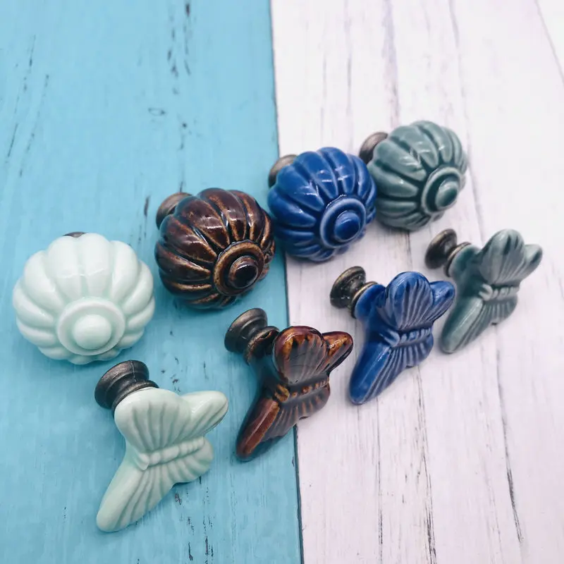 1x потертые восстановленные винтажные ручки ручной работы Аутентичные