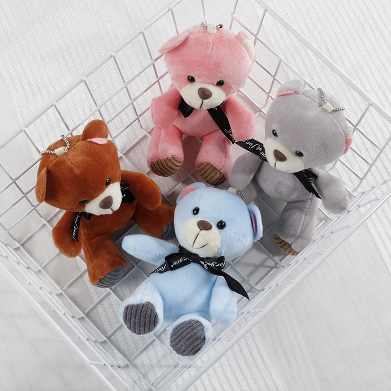 Милый пушистый медведь игрушка чучело детская кроватка коляска мягкие игрушки
