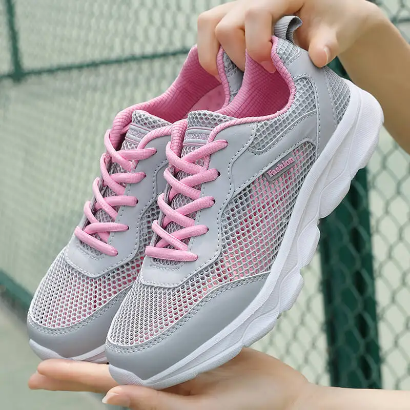 

Женская обувь, Новинка лета 2021, сетчатая дышащая женская спортивная обувь, уличные кроссовки для отдыха и бега