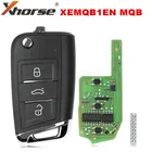 Супер удаленный ключ XHORSE XEMQB1EN 10 шт.лот MQB, 3 кнопки, встроенный супер чип, английская версия