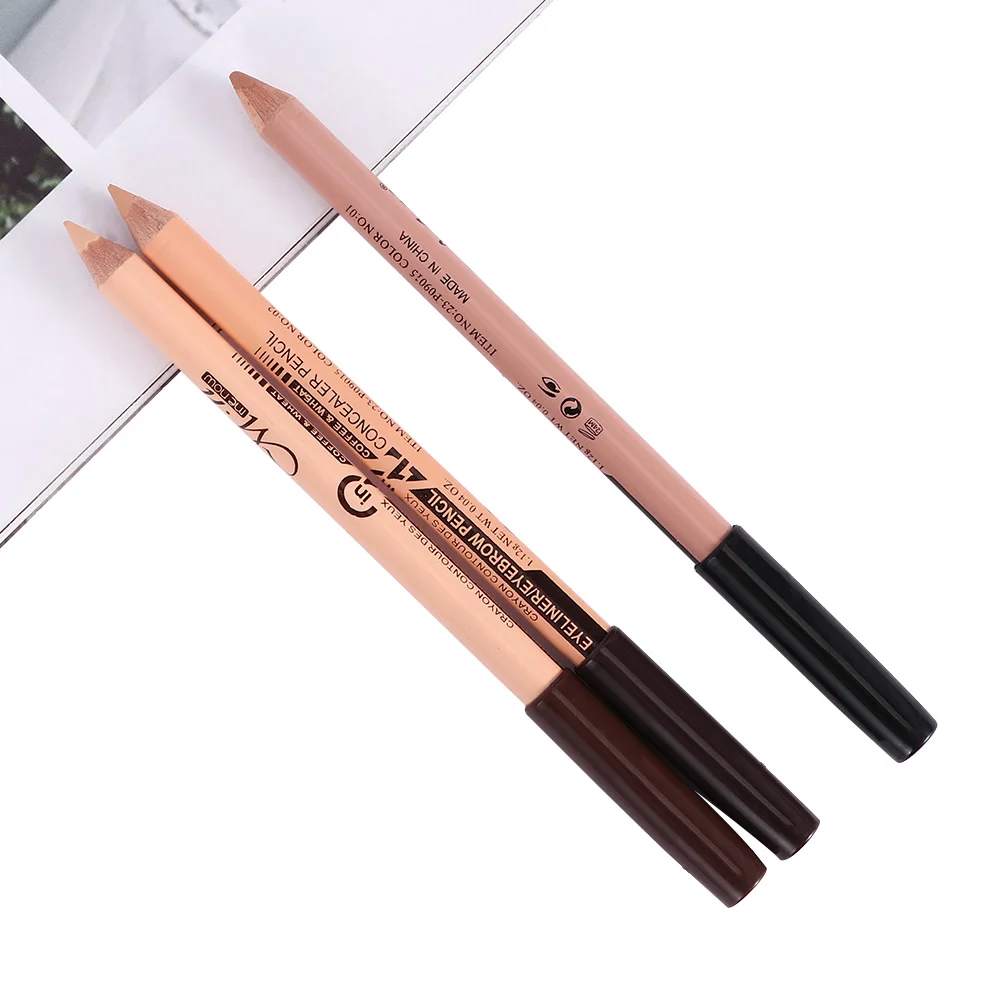 Профессиональная Горячая продажа двойная головка бровей Карандаш подводка для